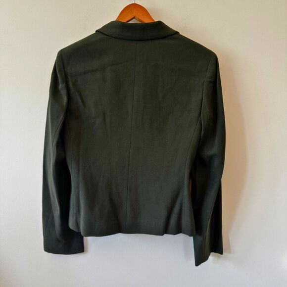 Jones New York Dark Green Wool Blazer Size 8 - Picture 5 of 7